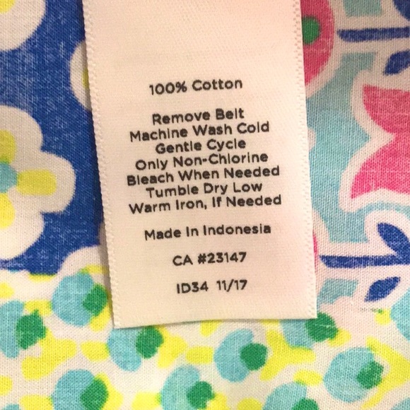 Talbots Island Patchwork Belted Shirt Dress - Picture 16 of 16